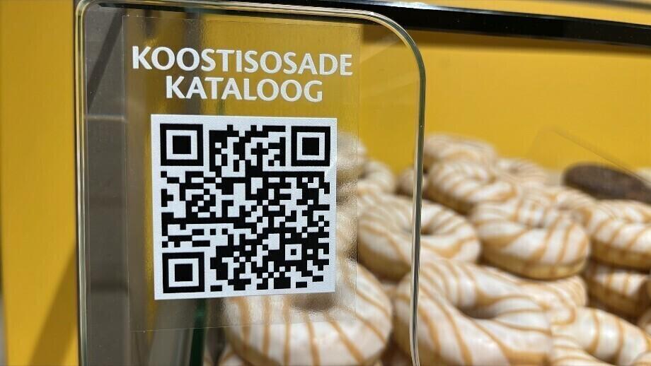 Сканируя QR-код развесных продуктов, покупатели видят список пищевых ингредиентов, включая аллергены.