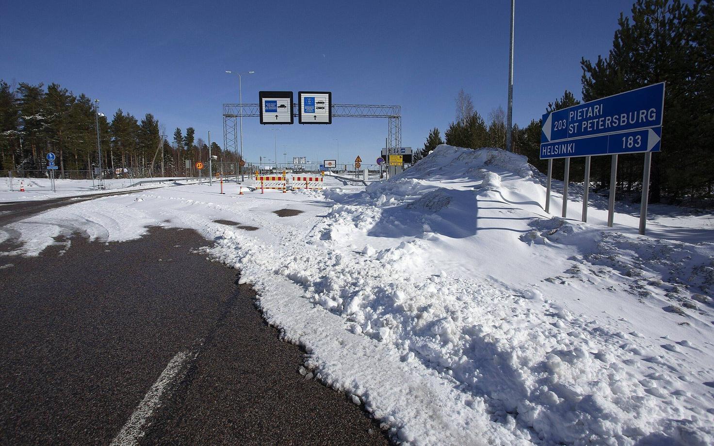 Vaalimaa piiripunkt Soome-Vene piiril.