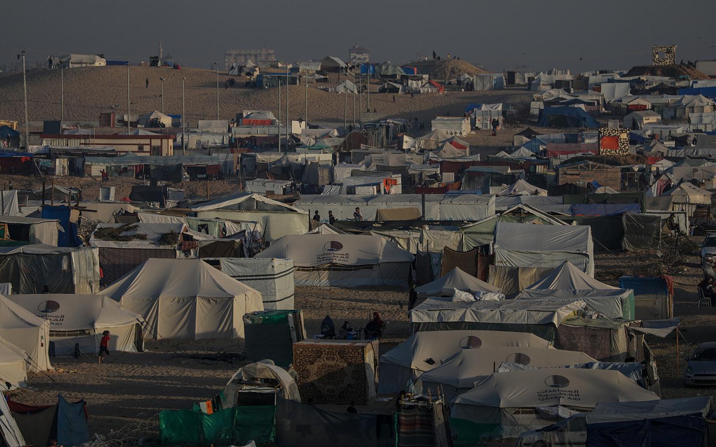 Лагерь палестинских беженцев в Газе.