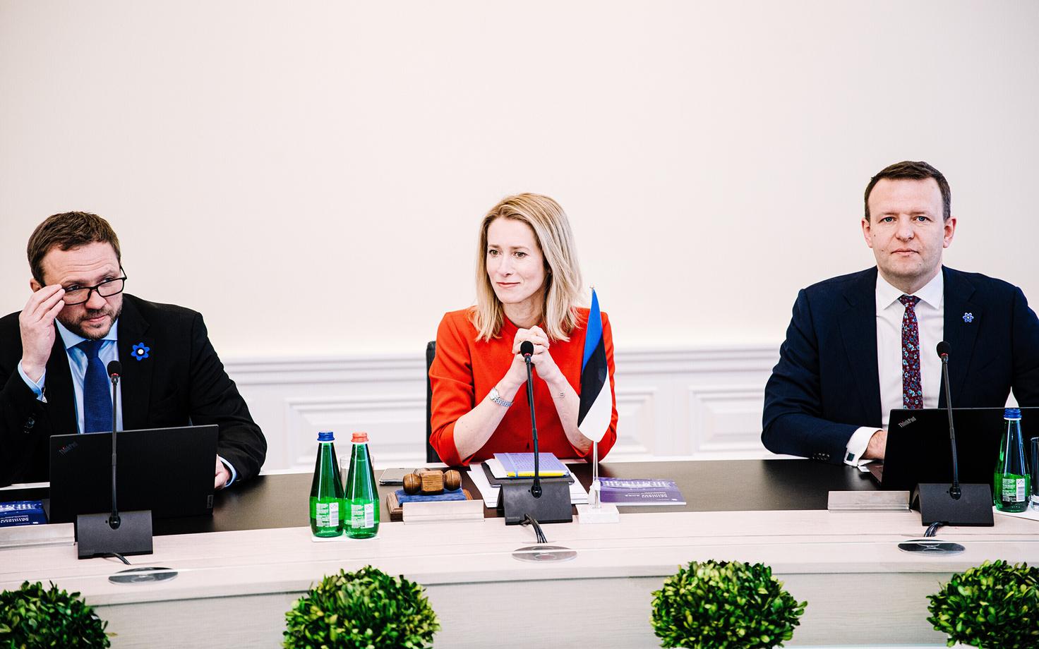 Margus Tsahkna, Kaja Kallas, Lauri Läänemets.