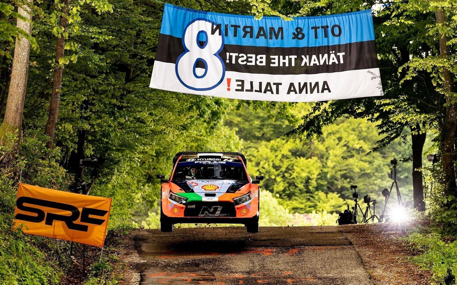Ott Tänak and Martin Järveoja at Rally Croatia.