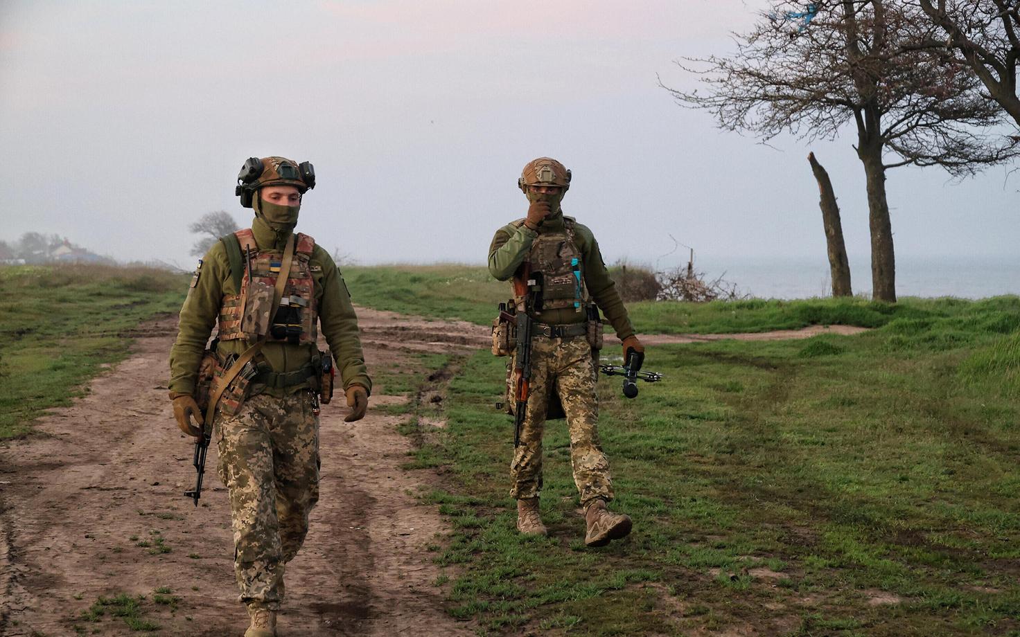 Украинские военные.