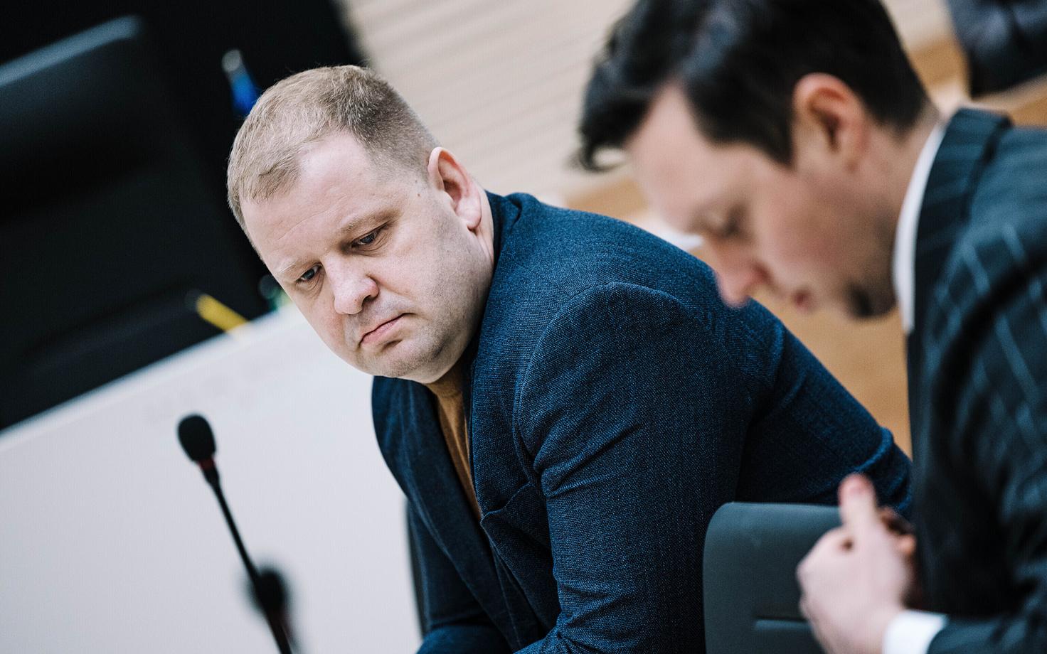 Тынис Лийнат в суде.