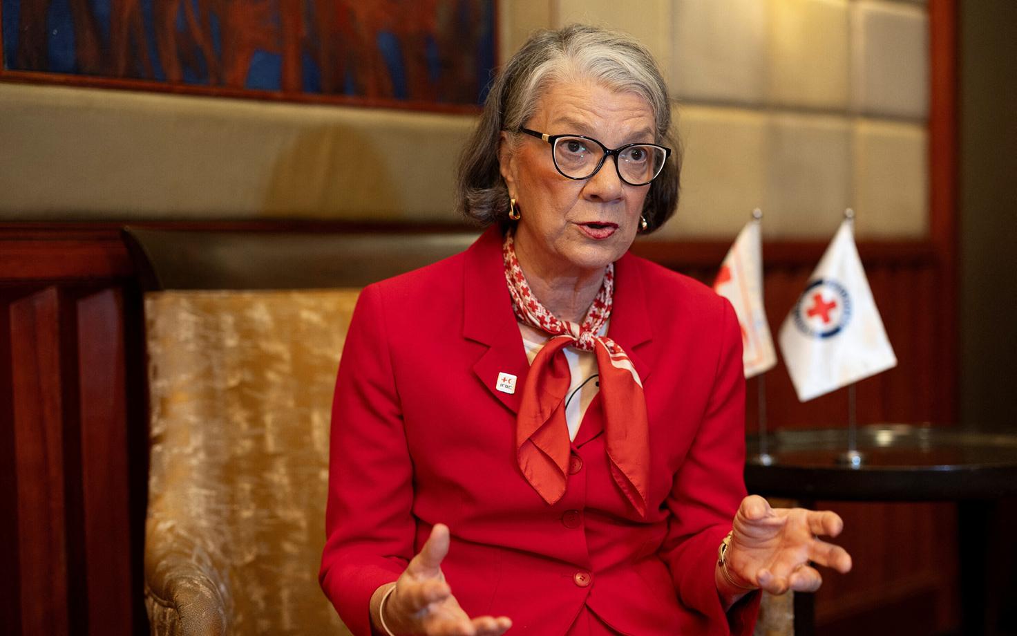 Президент Международной федерации обществ Красного Креста и Красного Полумесяца Кейт Форбс.