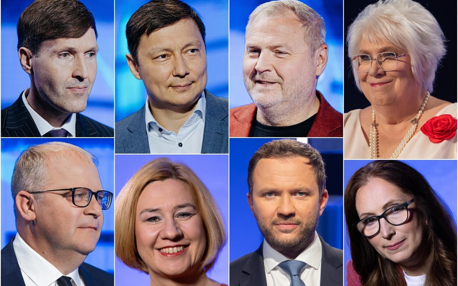 Euroopa Parlamendi valimiste suuremate erakondade esinumbrid