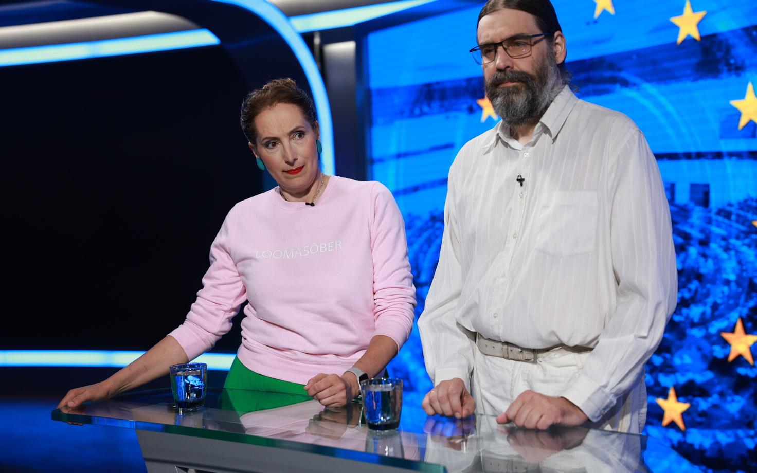 Estonian Greens co-chairs Evelyn Sepp and Marko Kaasik. The Greens are among those parties which according to the European Commission are adversely affected by the current rules in Estonia on electoral deposits.