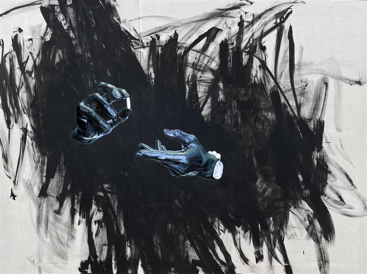 Maarit Murka. Tabula Nero 1. 170×230. Õlimaal. 2024.