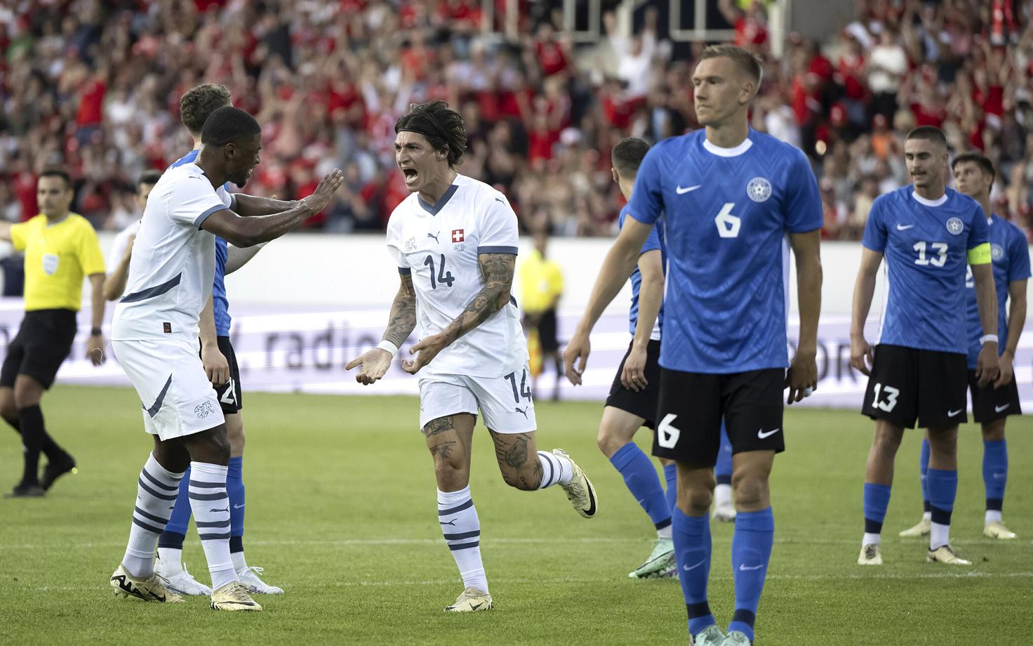 Jalgpalli maavõistlusmäng Šveits - Eesti