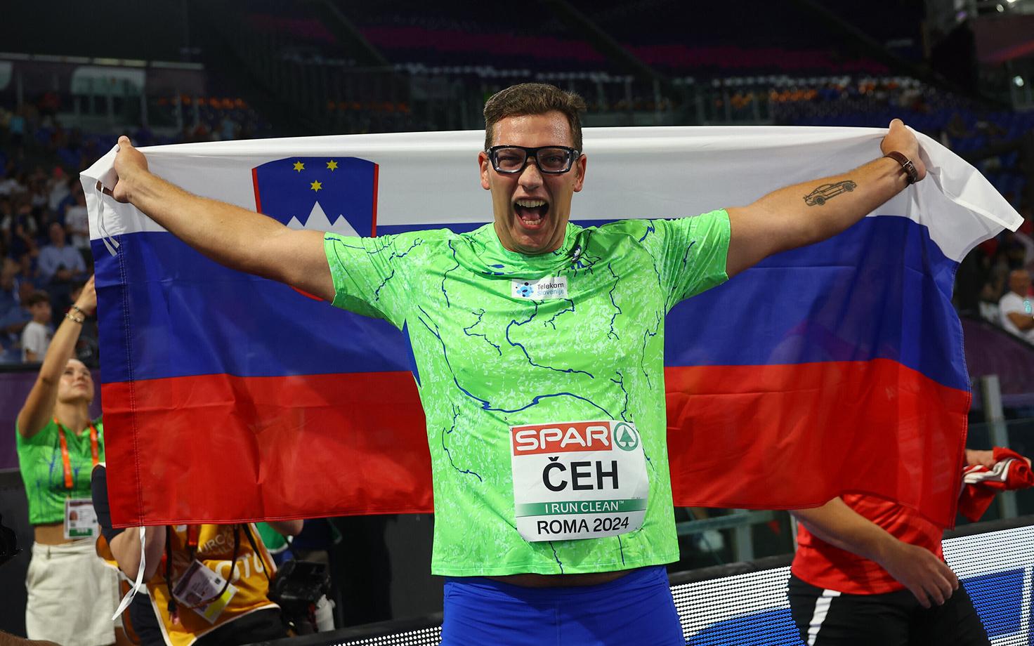 Kristjan Ceh kergejõustiku EM-il Roomas.