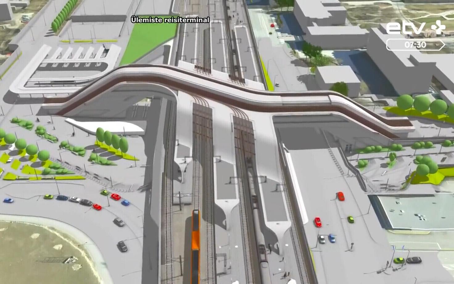 Rail Balticu Tallinna Ülemiste jaama kavandatav terminal.