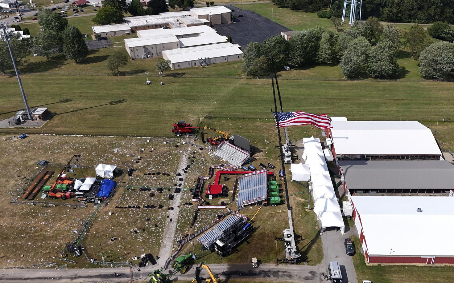 Butler Farmi näitusteväljak, kus Crooks Trumpi tulistas.