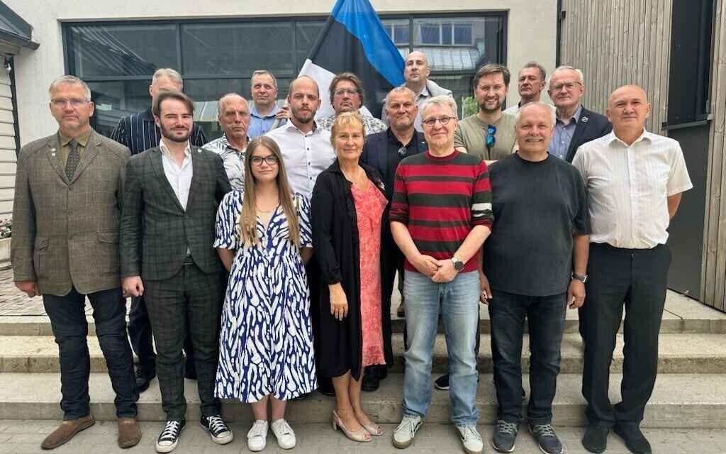 The new ERK party initiative group in Paide on Saturday. June 15, 2024. The ERK has since registered as a party.