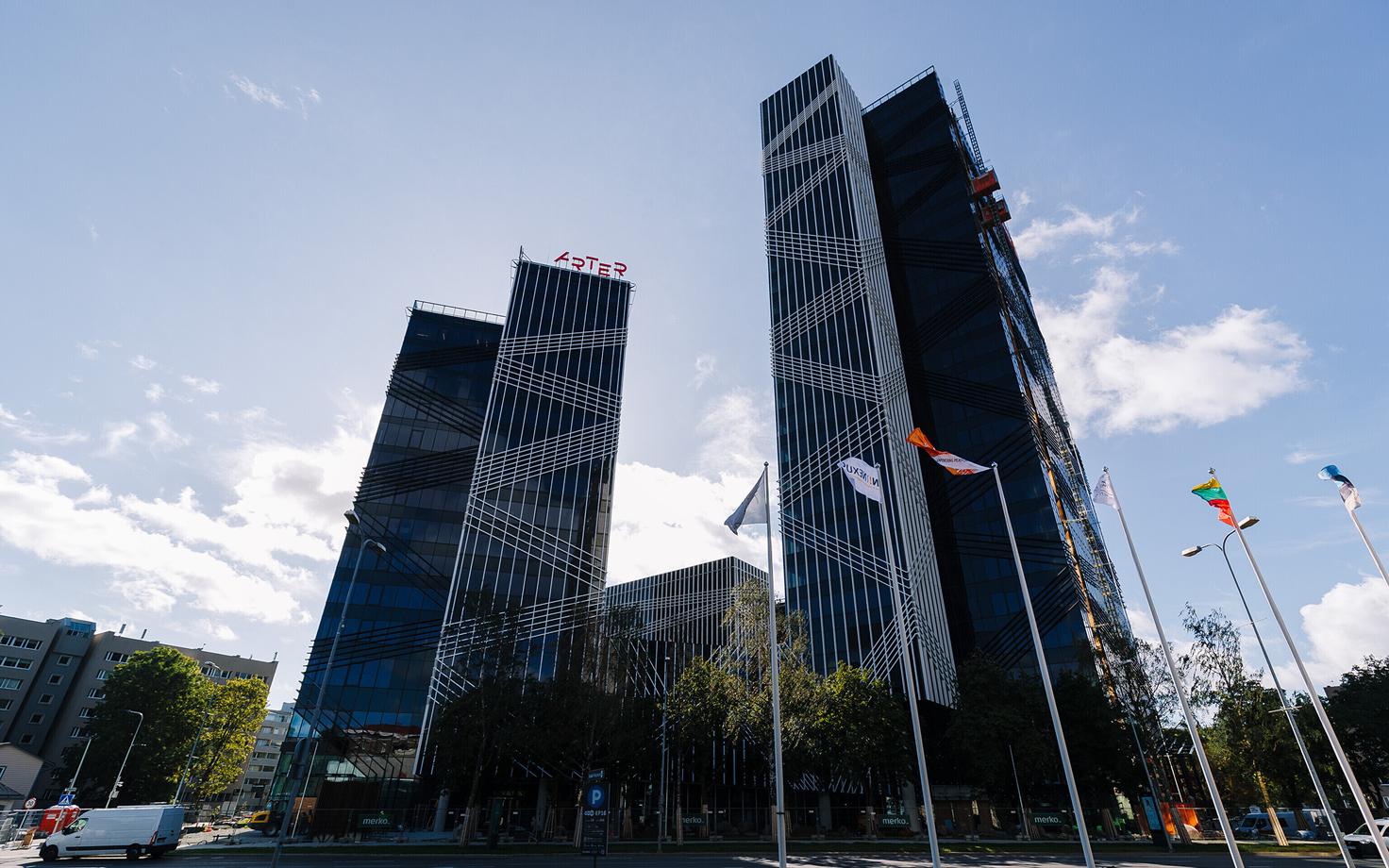 High-rises in central Tallinn.