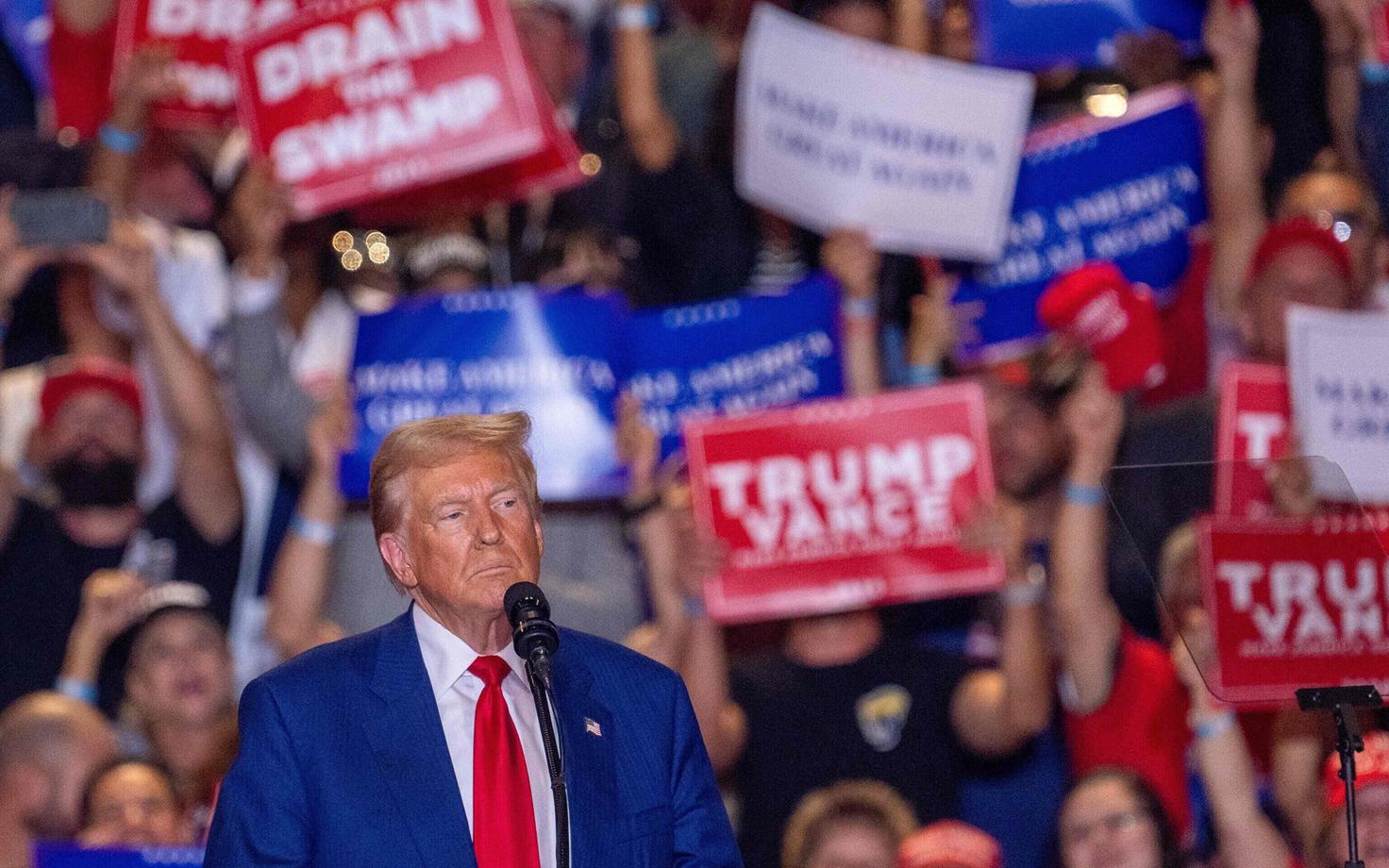 Donald Trump on the campaign trail.