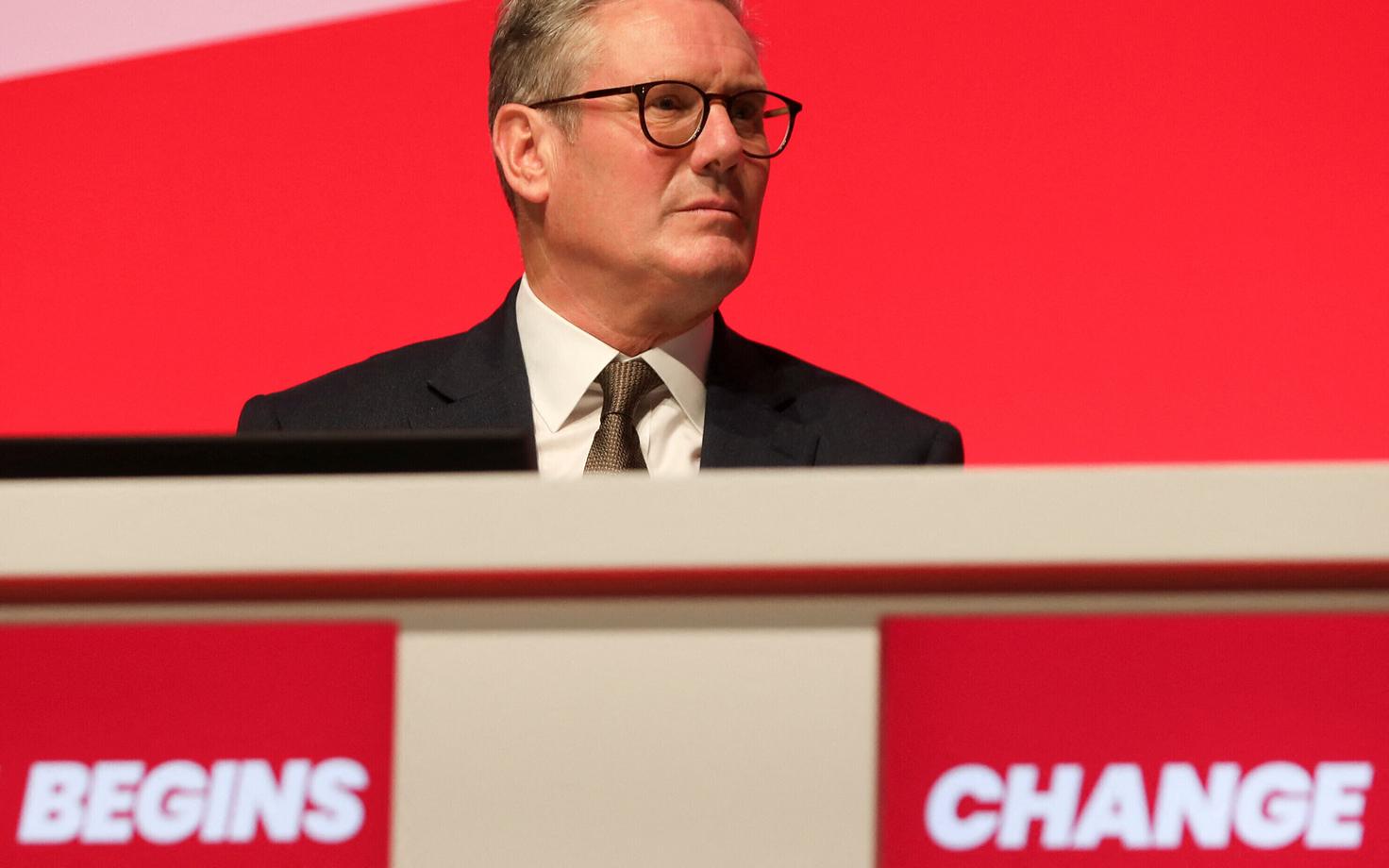 Keir Starmer leiboristide konverentsil.