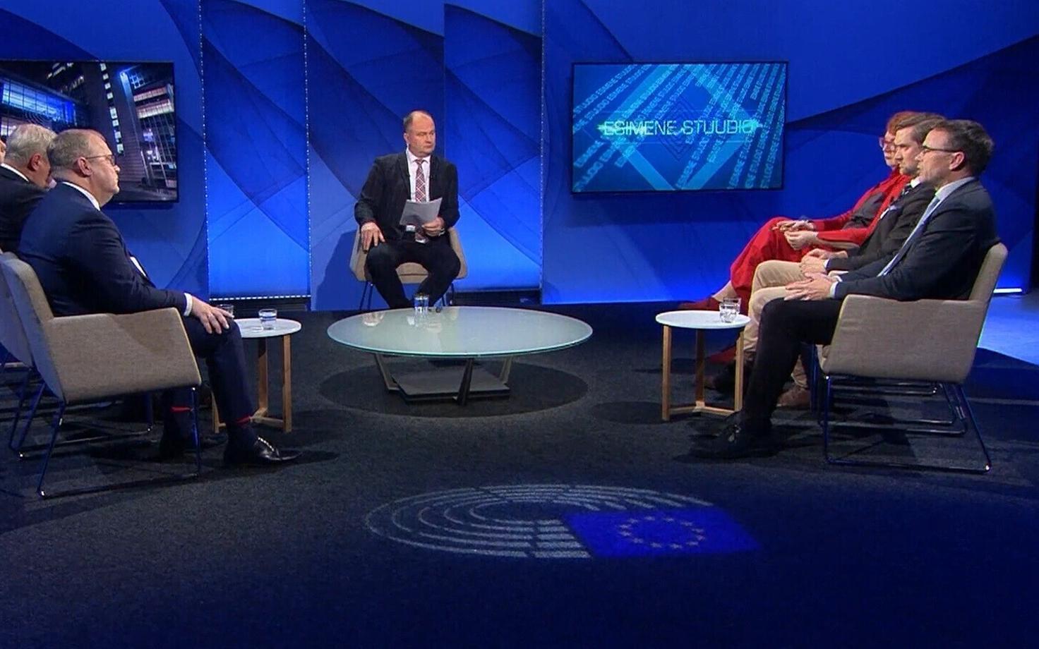 Дебаты европарламентариев в передаче Esimene stuudio.