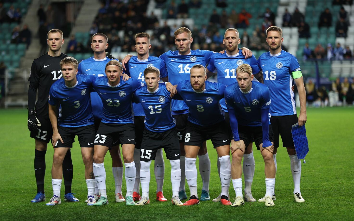 Сборная Эстонии по футболу.