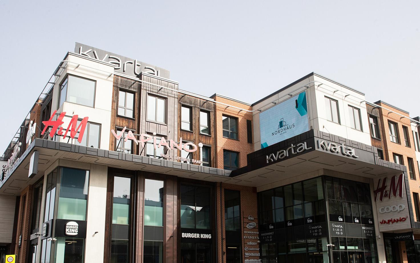 Kvartal Center, the newest shopping mall in Central Tartu.