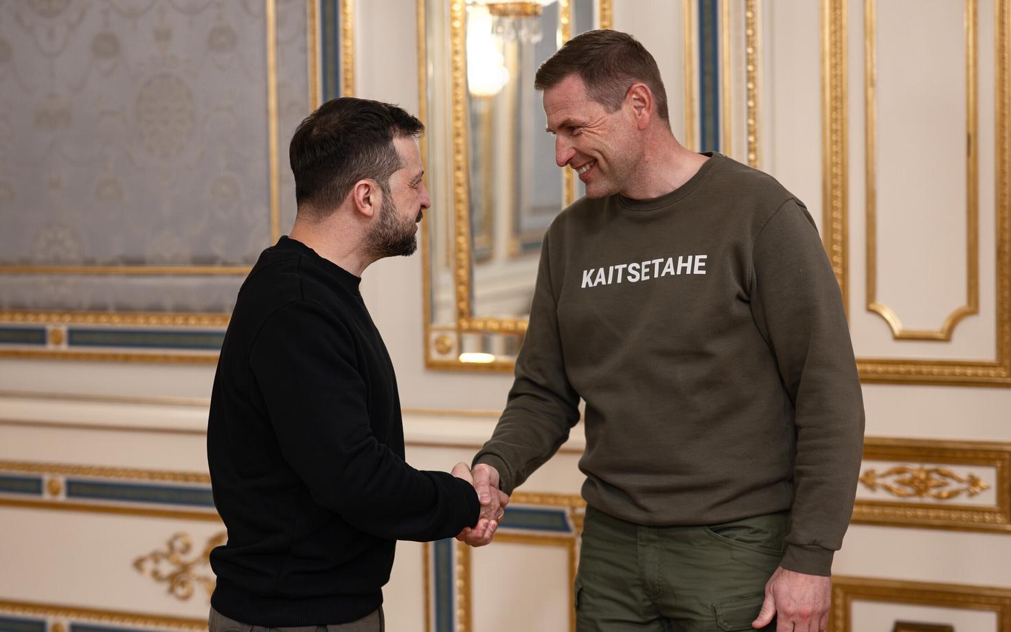 Владимир Зеленский и Ханно Певкур.