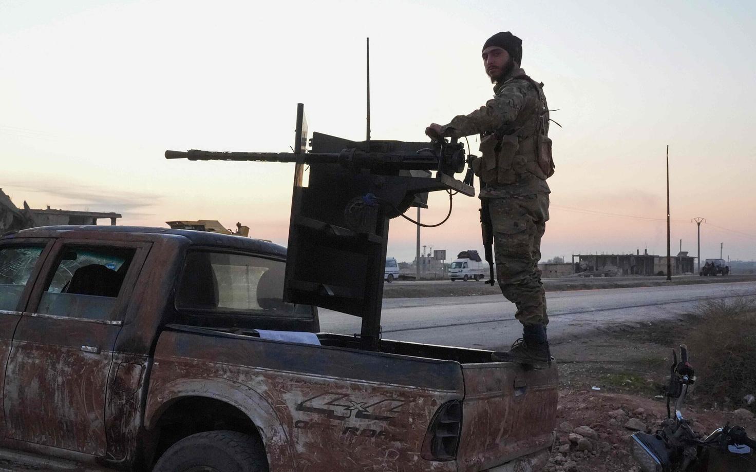 Süüria opositsioonijõudude võitleja.