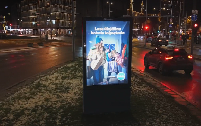 The ban would affect not only smaller back-lit static ad hoardings like this but the much larger LED screens as well.