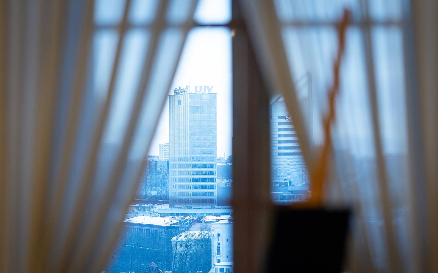 Башни LHV и SEB в деловом центре Таллинна.