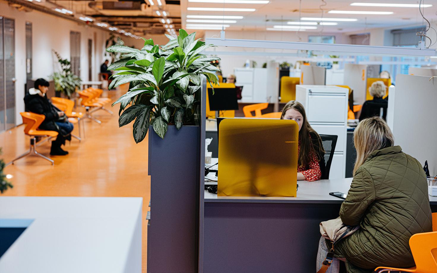 Касса по безработице.