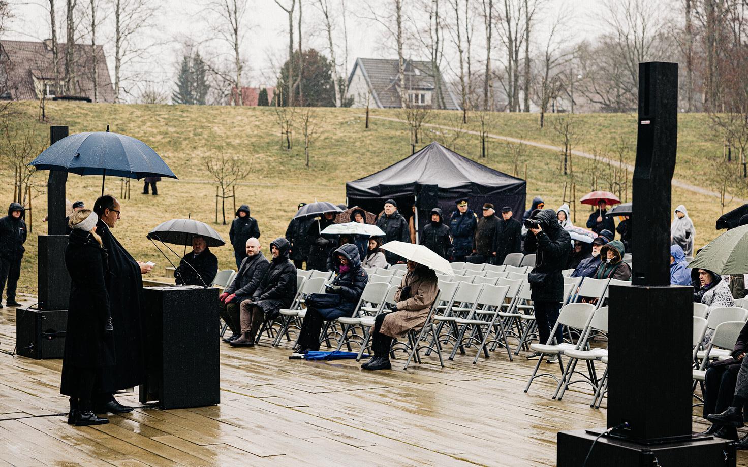 Годовщина мартовской депортации у мемориала жертвам коммунизма. 2025 год.