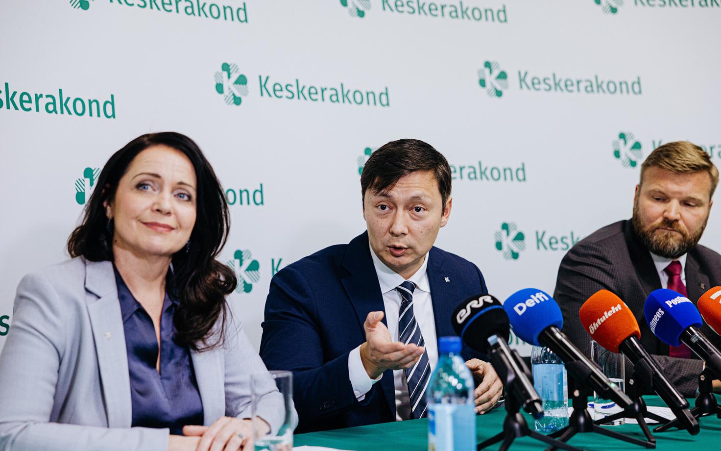 Аннели Отт, Михаил Кылварт и Лаури Лаатс (слева направо).