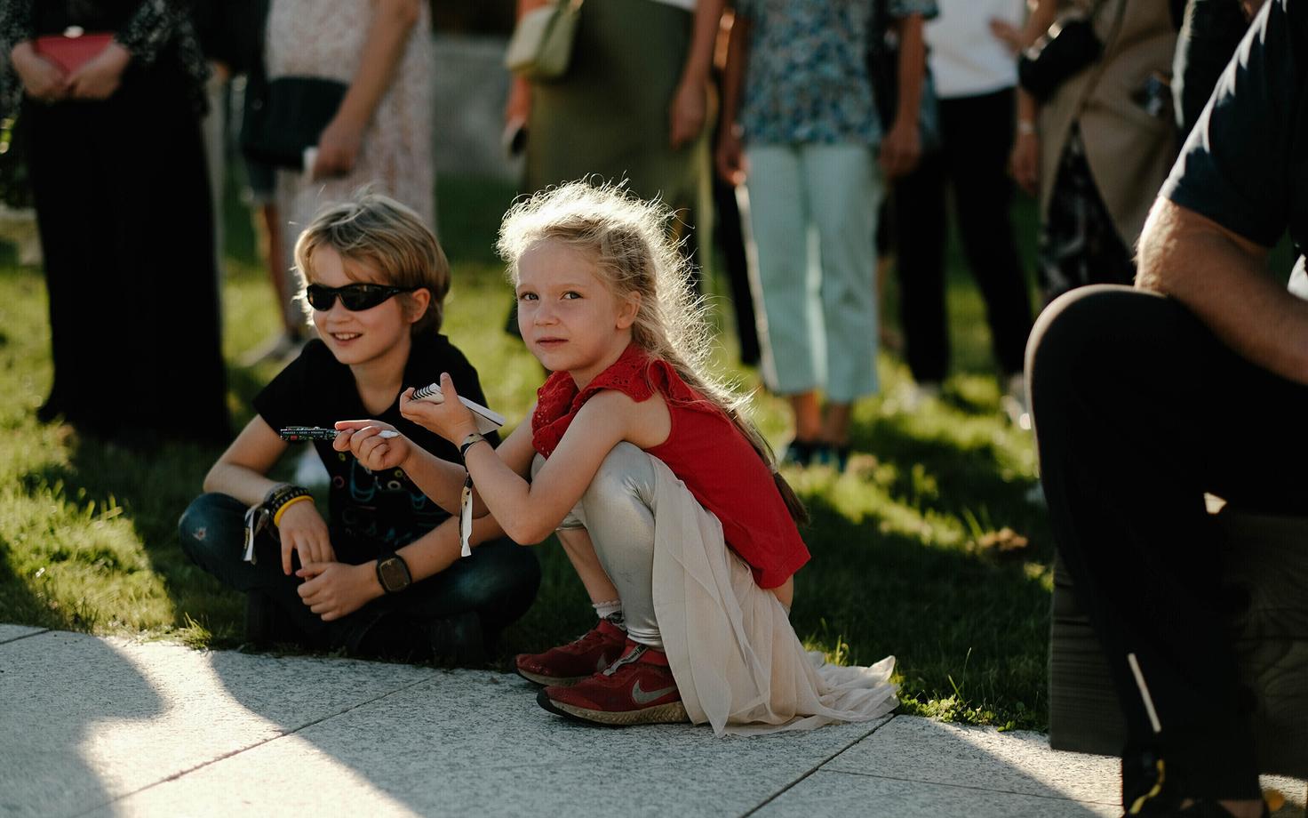 Kids among the festival crowd at Station Narva. September 5-8, 2024.