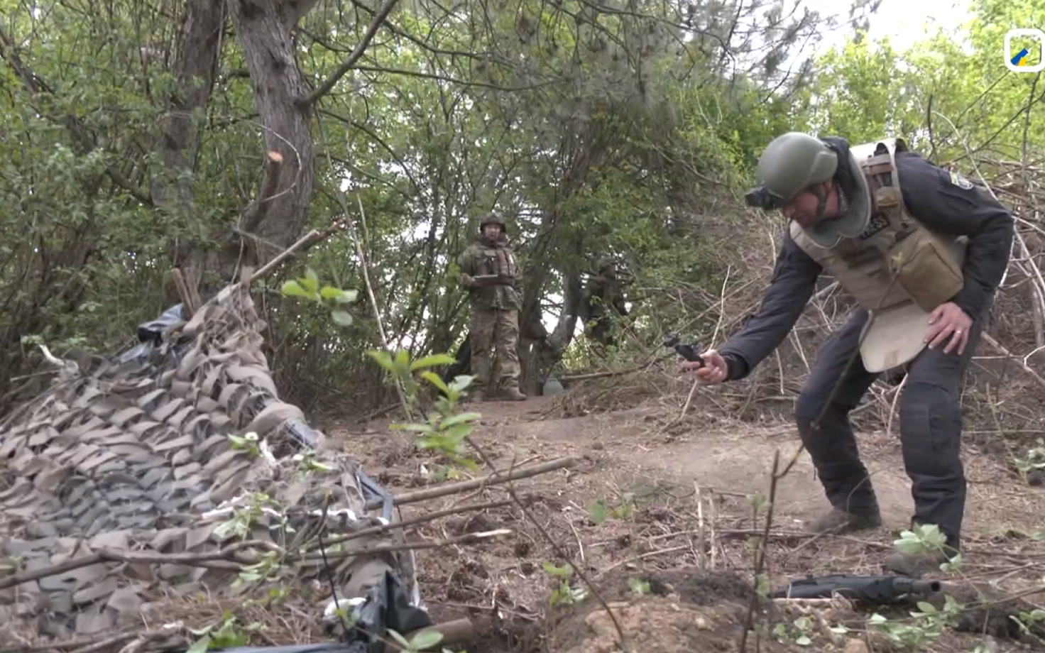 ERR news crew near Kupiansk.