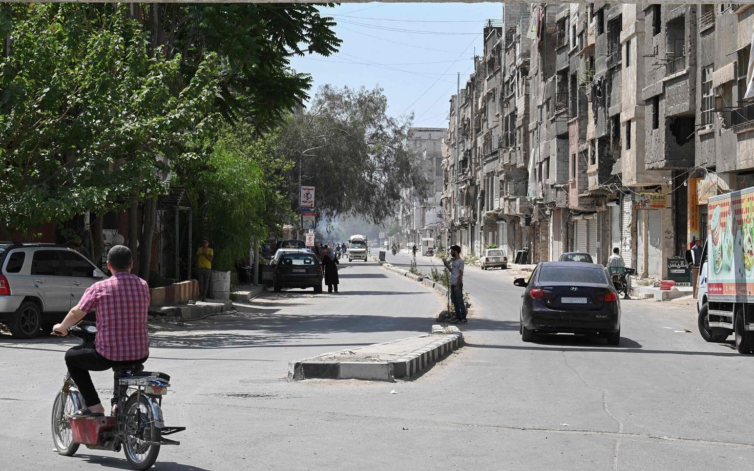 Лагерь палестинских беженцев в Дамаске, Сирия.