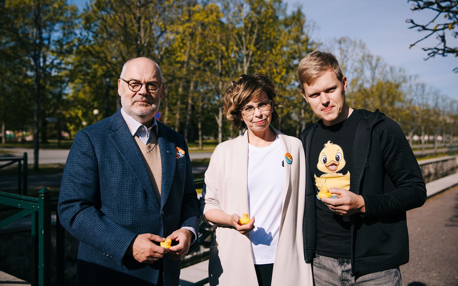 Alar Karis, Anu Välba ja Ott Tänak