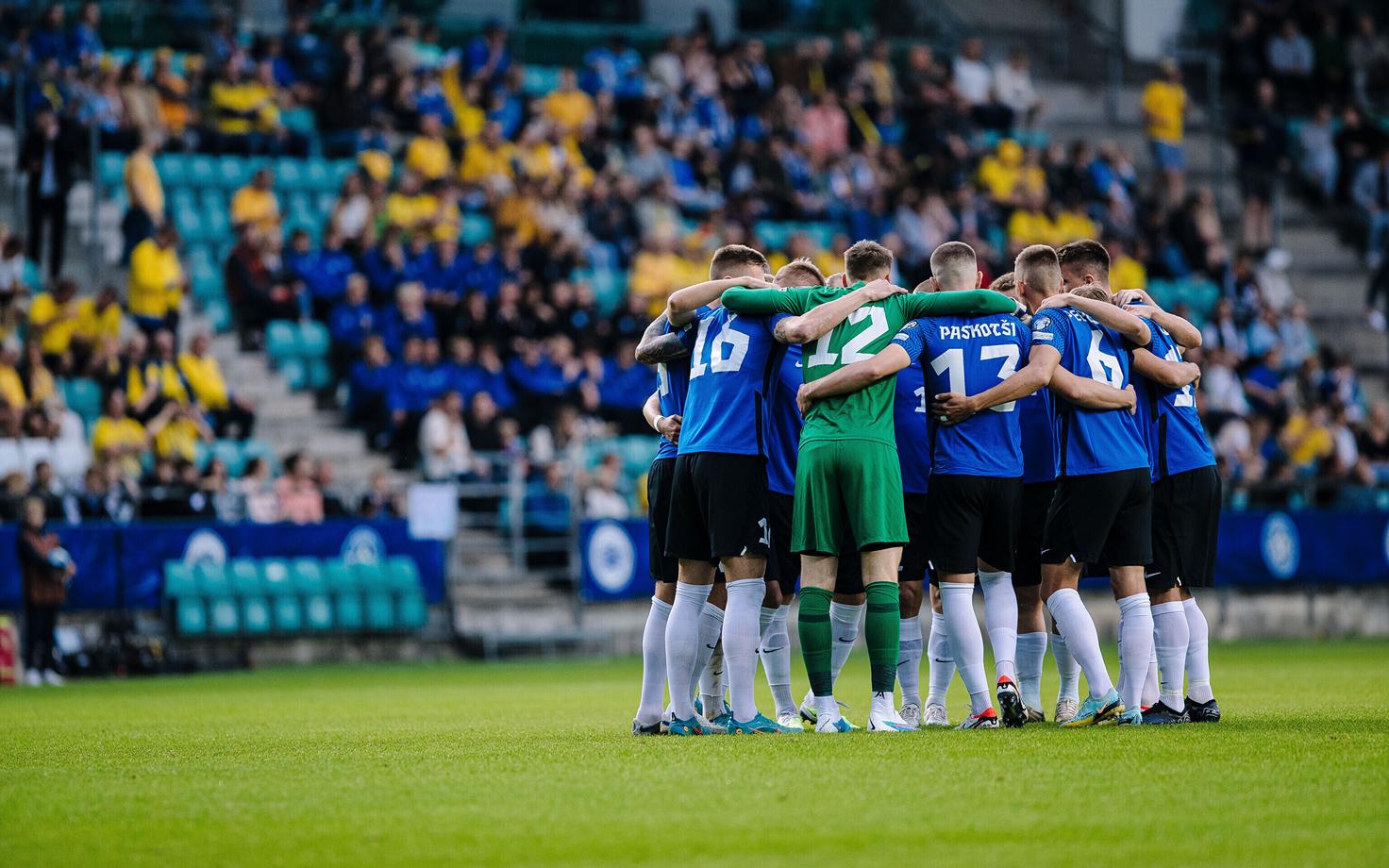 Сборная Эстонии по футболу.