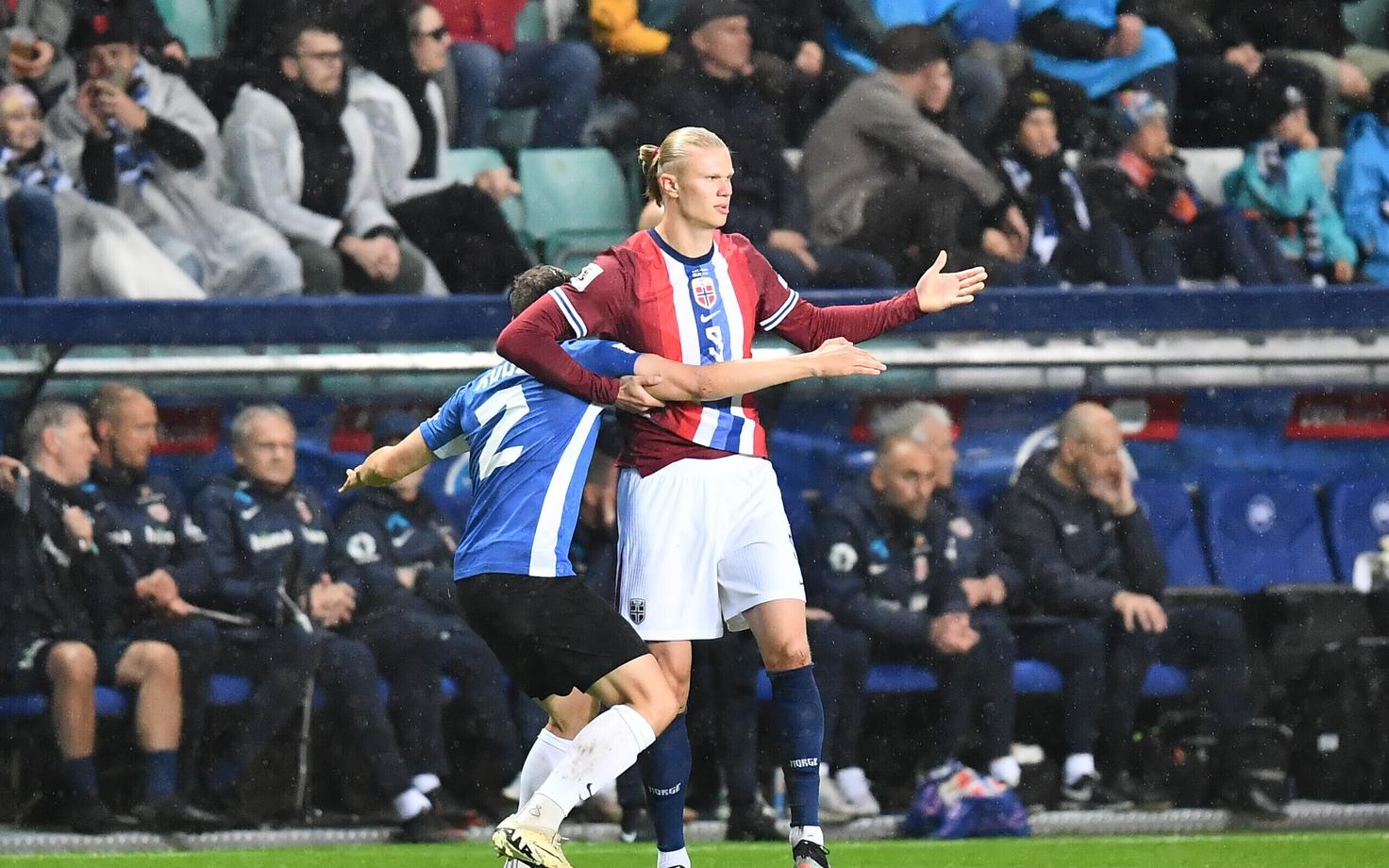 Отборочный матч ЧМ по футболу: Эстония - Норвегия.