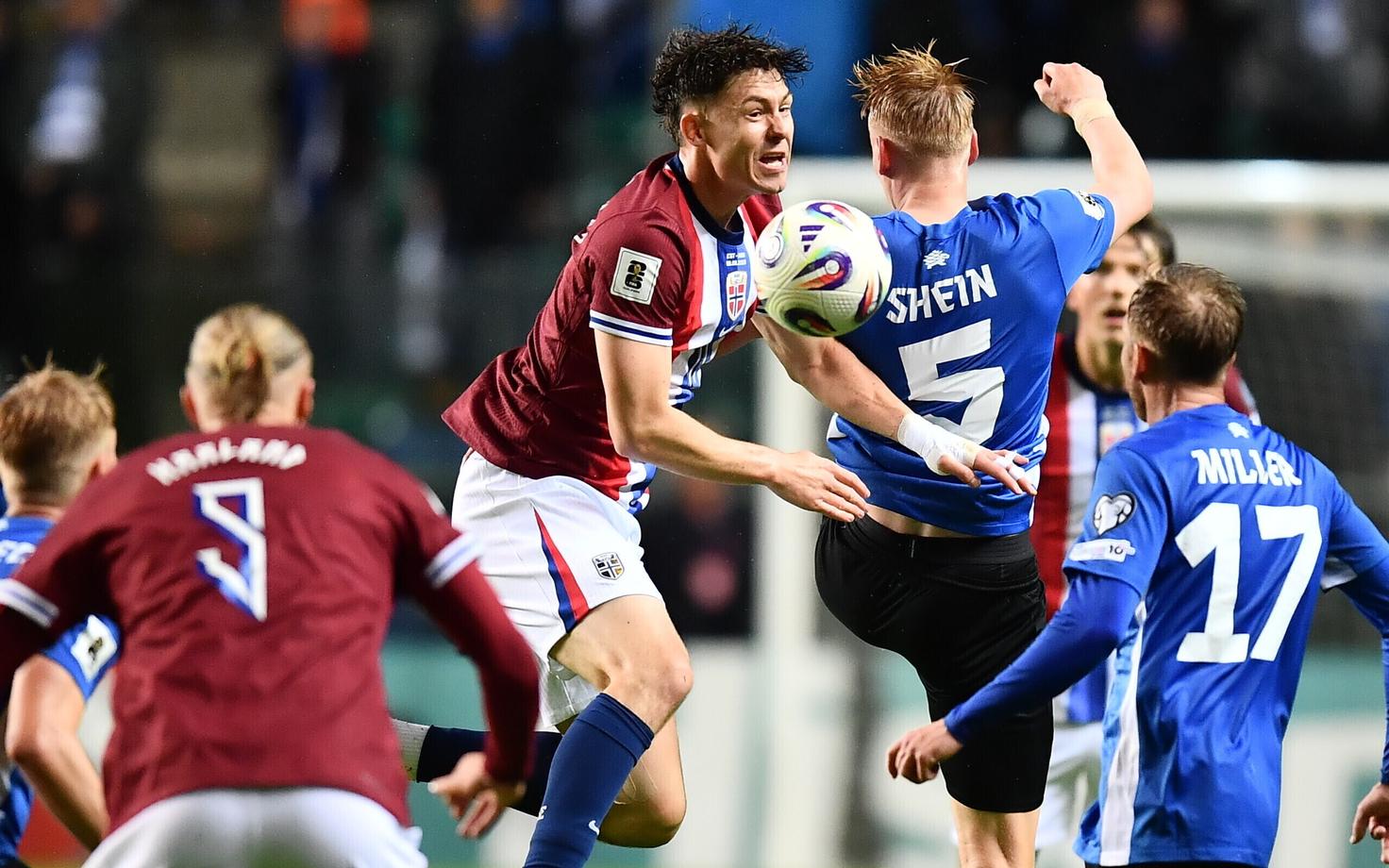 Jalgpalli MM-valikmäng Eesti - Norra