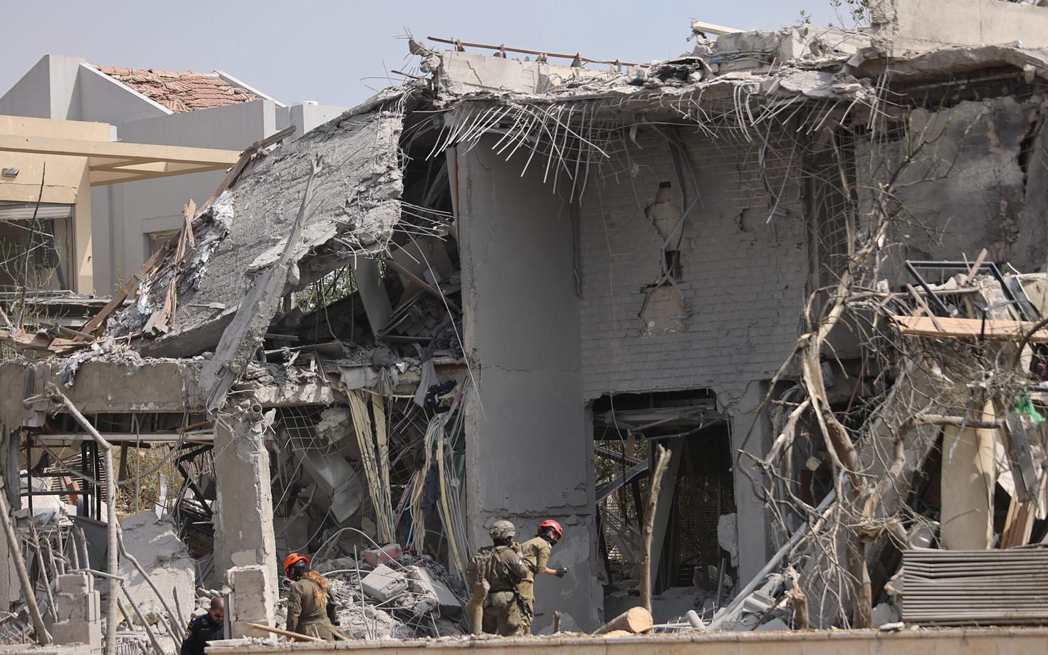 Последствия иранского ракетного удара по Израилю. Иллюстративная фотография.