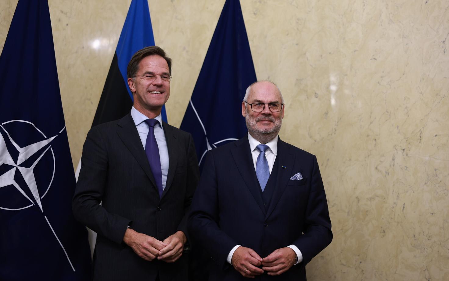 Генсек НАТО Марк Рютте и Алар Карис.