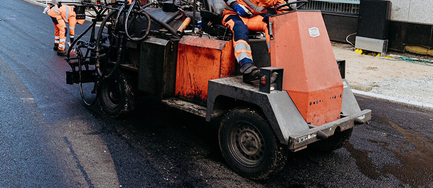 Ремонт дорог.