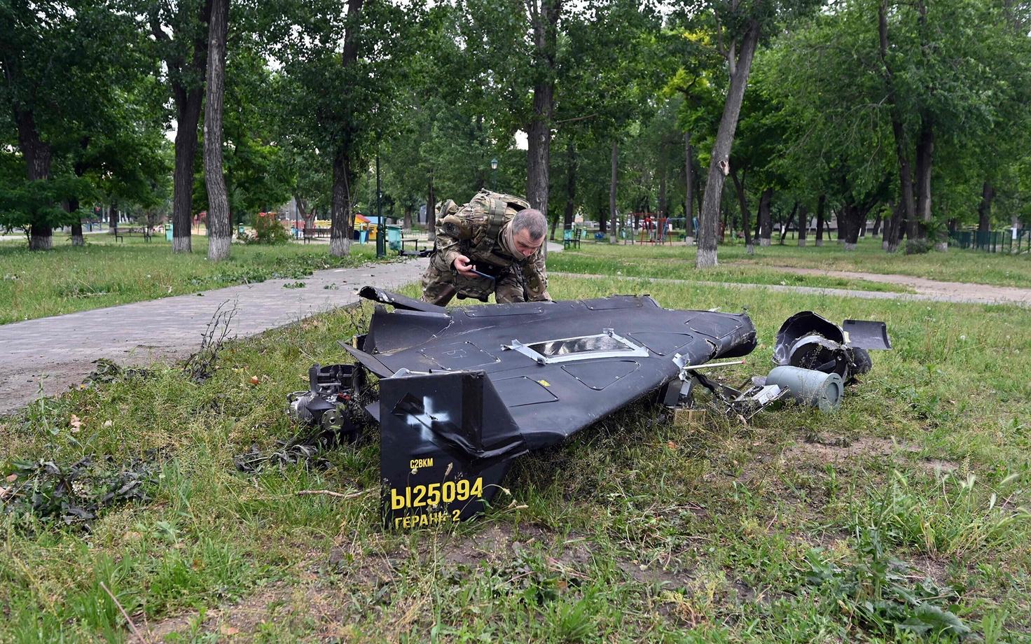 Ukrainas allatulistatud Shahedi droon (pilt on illustratiivne)