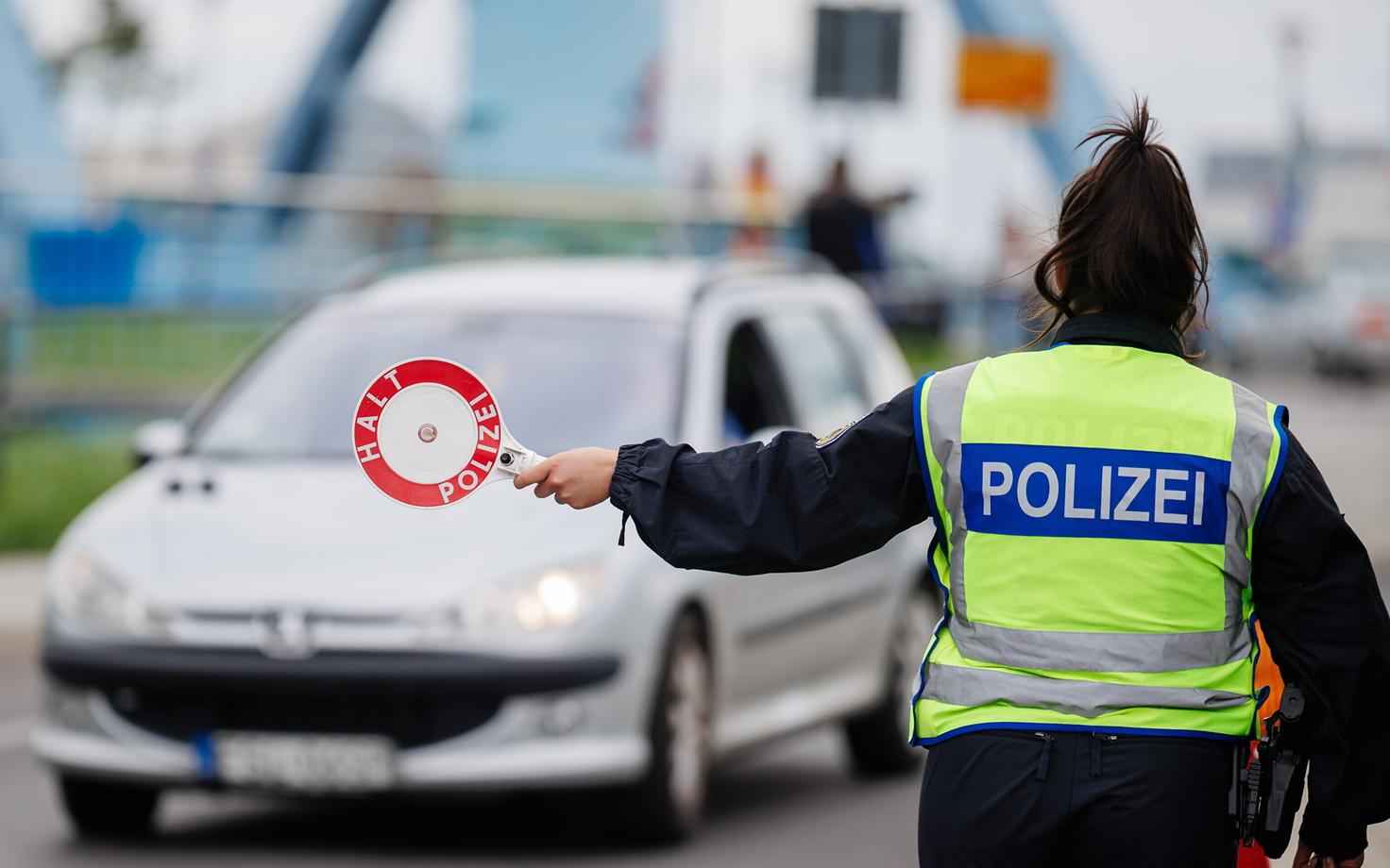 Проверки на германо-польской границе.