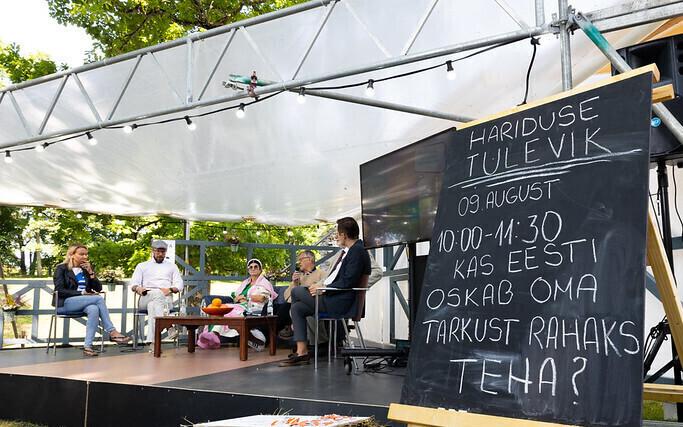 Обсуждение наукоемкого бизнеса на Фестивале мнений в Пайде.