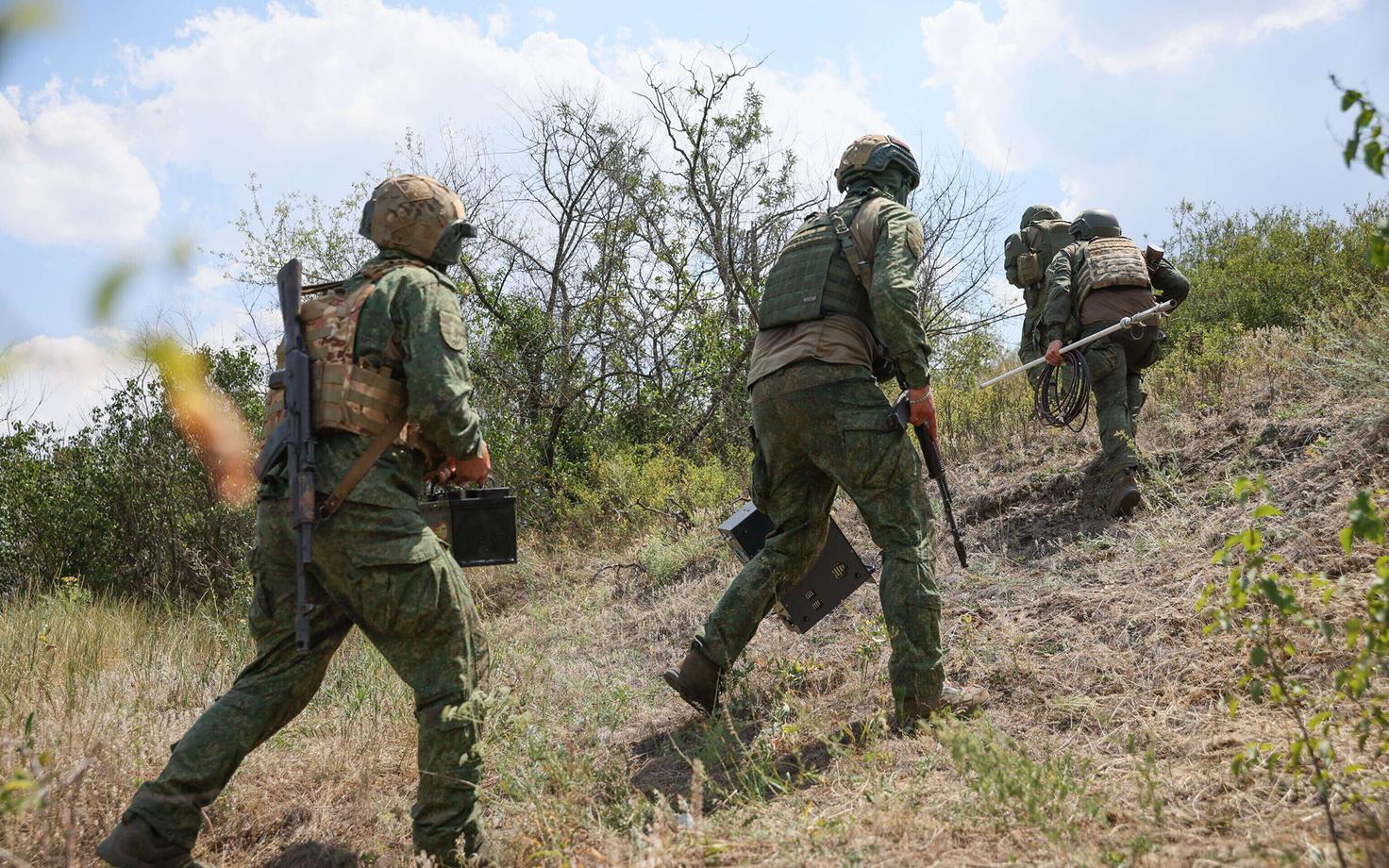 Ukraina sõdurid Donbassis.