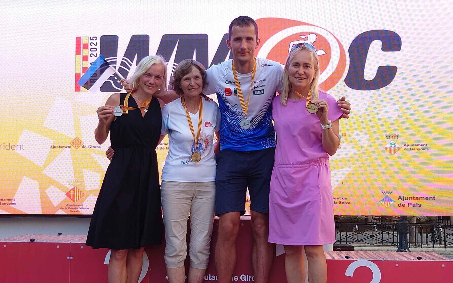 Lühirajal medalitele tulnud Eesti koondislased.