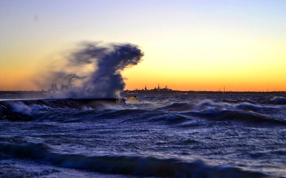 Шторм в Таллинне. Иллюстративная фотография.