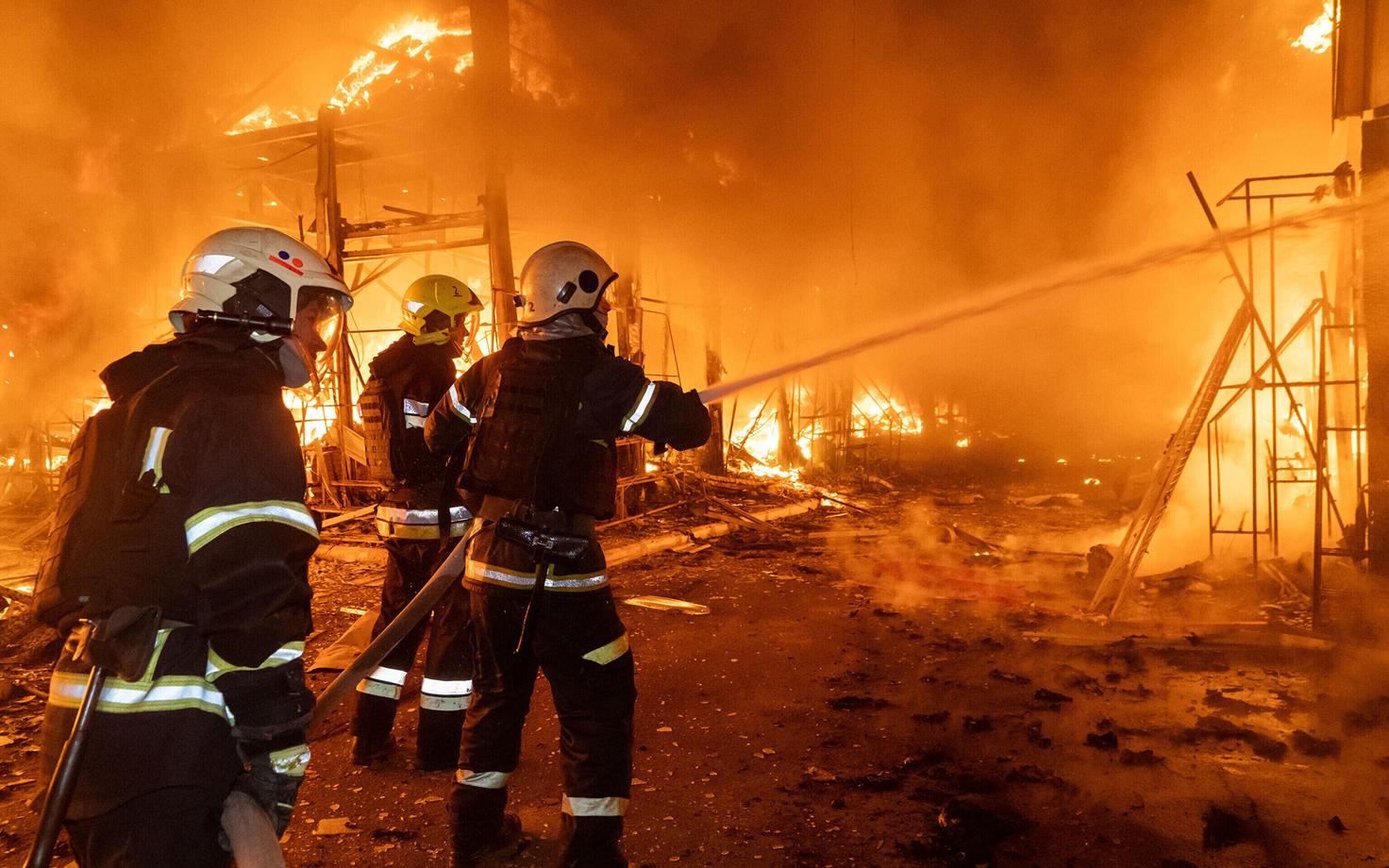 Последствия удара по Харькову 1 октября.