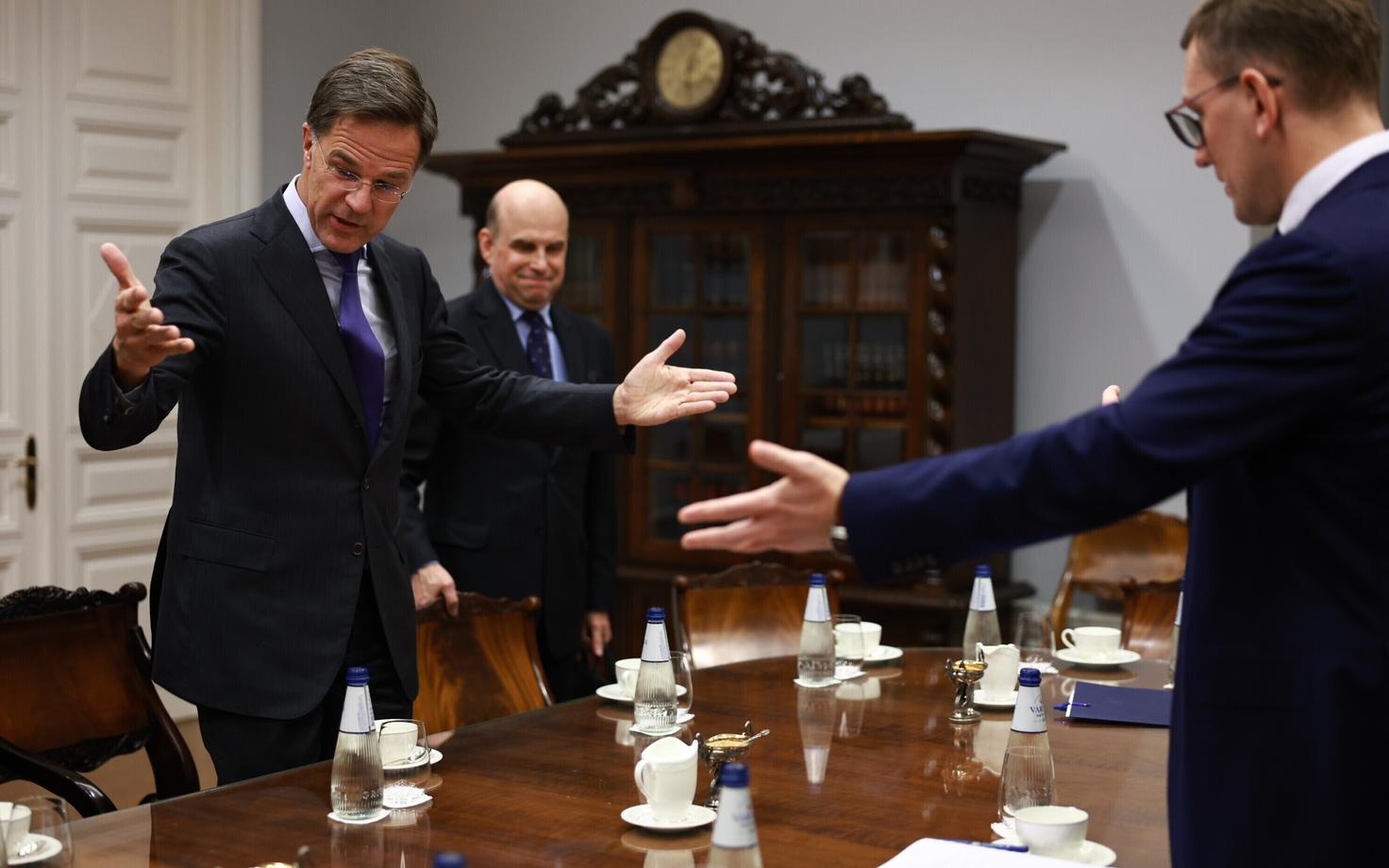 Марк Рютте и Кристен Михал.