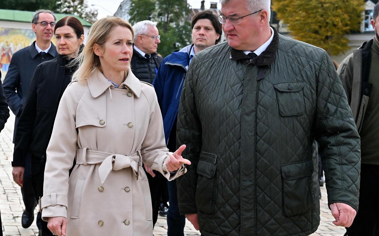 Кая Каллас и Андрей Сибига.