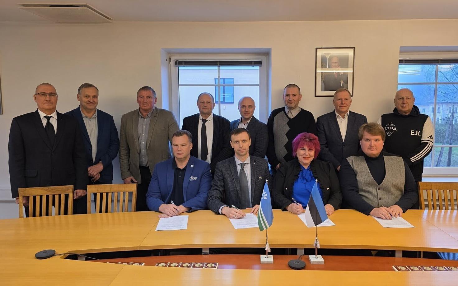 Подписание коалиционного соглашения в волости Тапа.