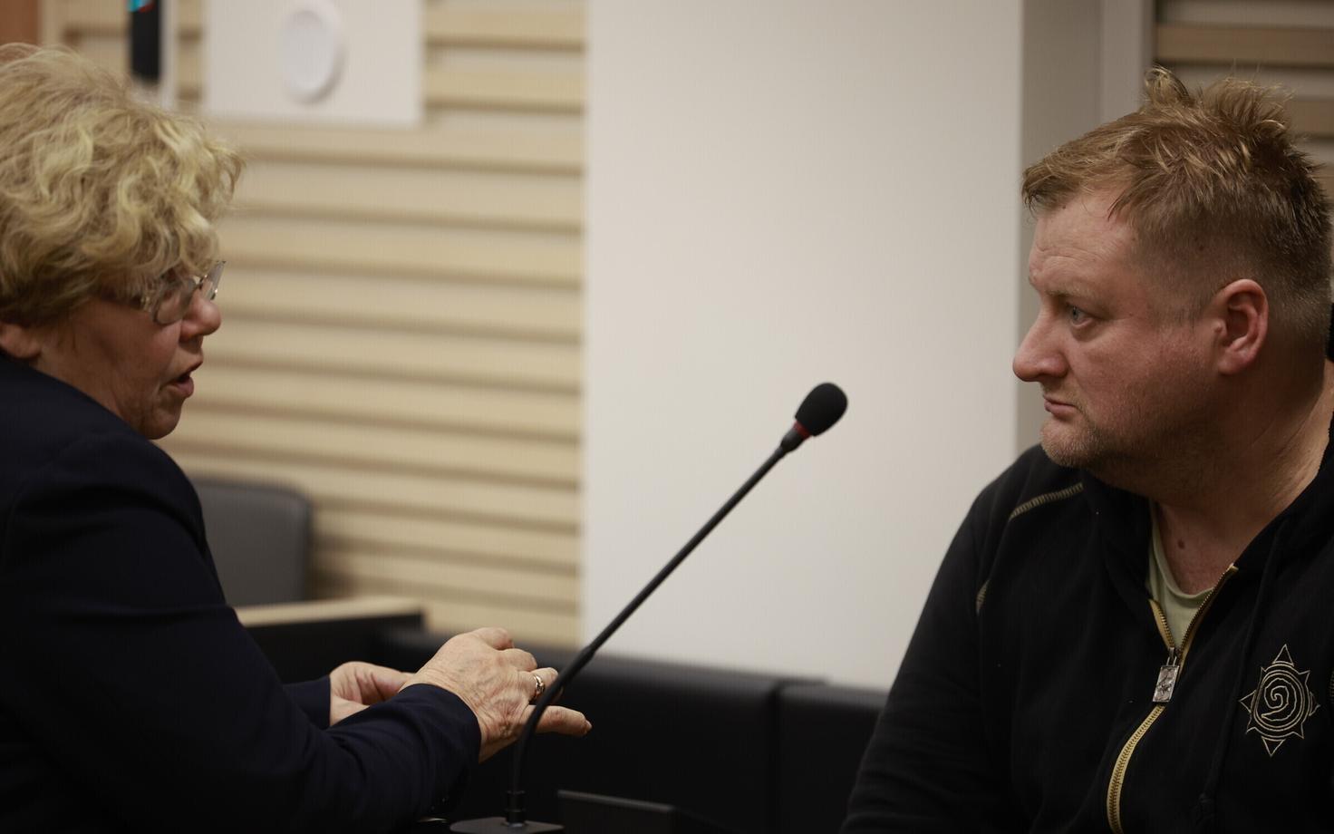 Олег Беседин в Харьюском уездном суде.